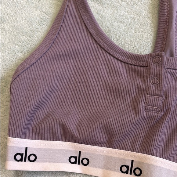 ALO Yoga Purple Sports Bra - Picture 3 of 4
